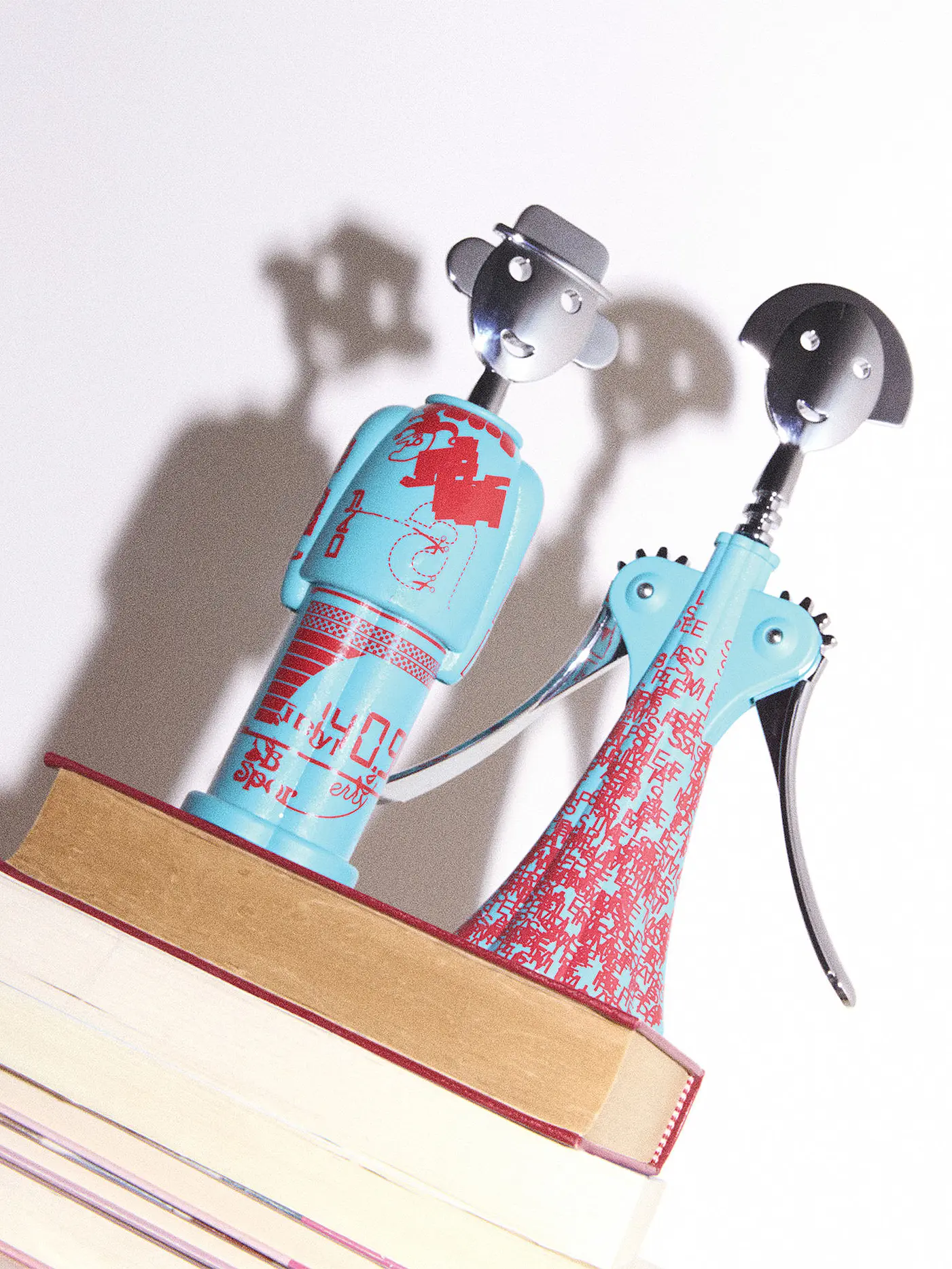 ALESSI | Korkenzieher ALESSANDRO M. LIQUID Blau/Rot | 